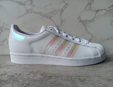 ADIDAS BIG KID'S SUPERSTAR 'CLOUD WHITE HOLOGRAM' FW0813