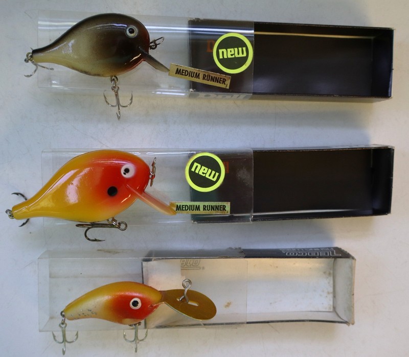 2 New in Box Doll Top Secret Lures - 3/8 & 5/8 oz. - Med. Runners + Super Secret