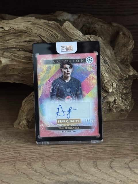 Topps Inception Toni Fernandez Auto /10 RC FC Barcelona Rookie Autograph