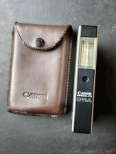 Canon Speedlite 011A Flash Unit with Leather Case Vintage Camera Accessory Japan