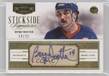 2013-14 Panini Dominion Stickside Signatures 14/25 Bryan Trottier Auto HOF 2d8