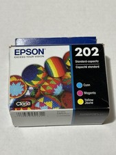Epson 202 Color Ink Cartridge Magenta Yellow Cyan EXP 1/27