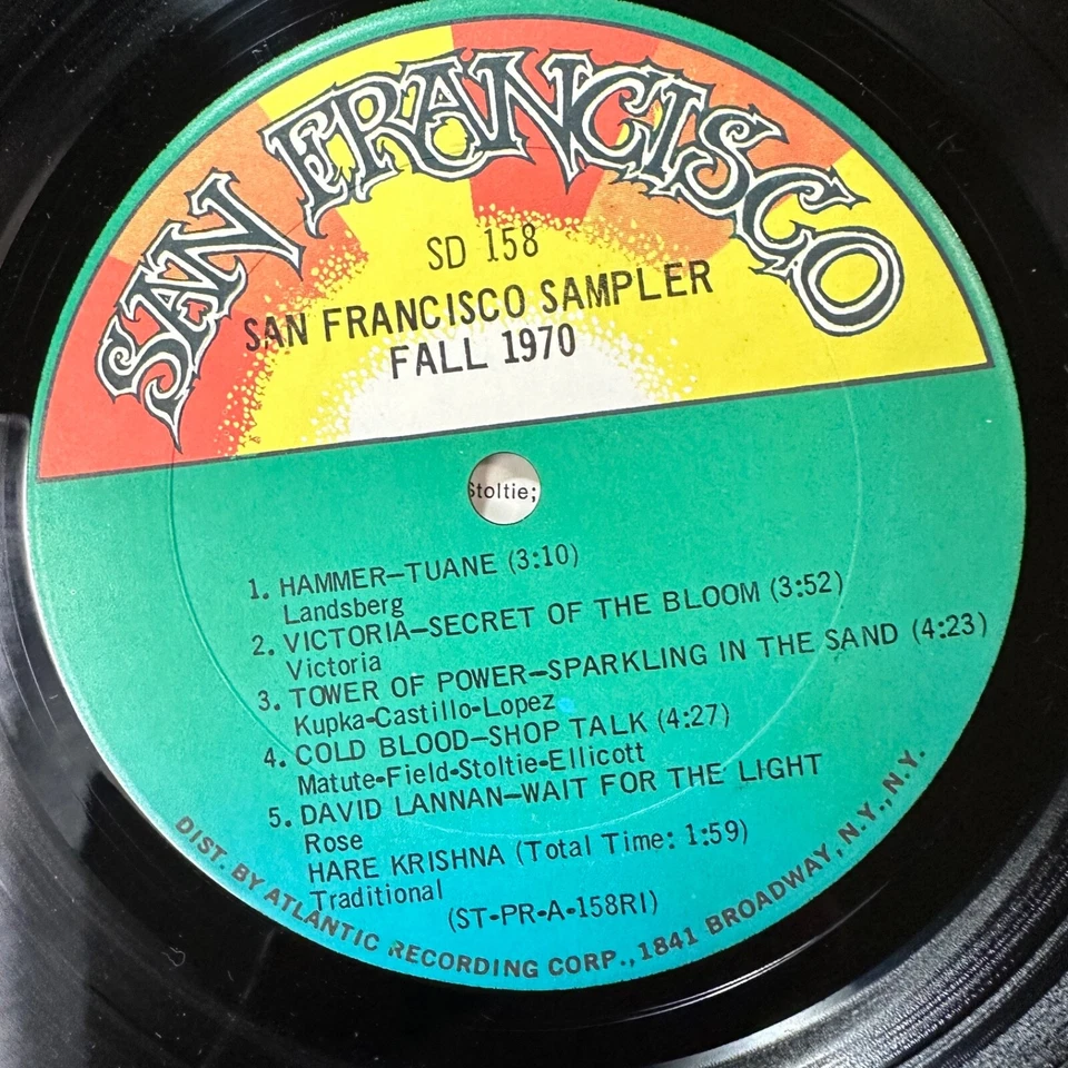 San Francisco Sampler Fall 1970 Vinyl Record LP Album Tower Of Power Hammer - Image 3 of 3