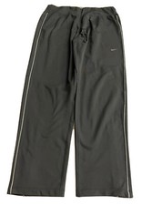 Nike Running Dri-Fit Athletic Lined Pants Zipper Legs  Pocket Men Medium Gray