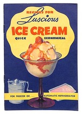 Jell-O Ice Cream Powder Recipe Booklet 1935 7pp VGC Scarce