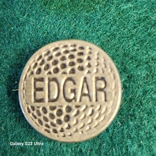 Personalized Metal Golf Ball Marker for Edgar