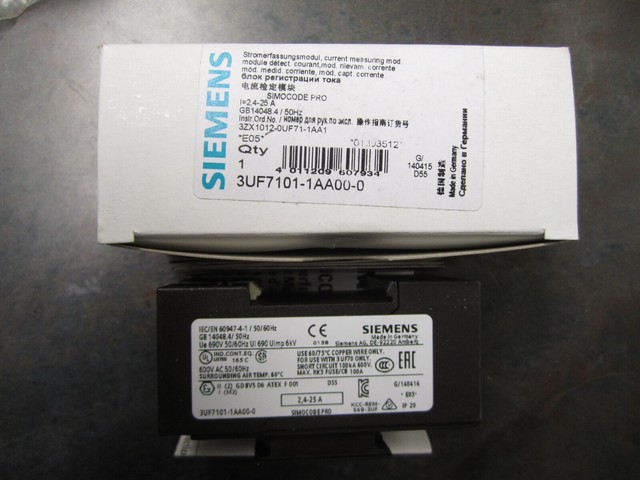 Current Measuring Module 4-25a 45mm 3uf7101-1aa00-0 Siemens Id68327 for ...