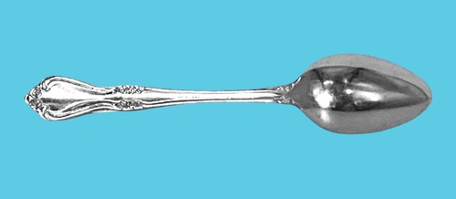 Unknown Mfg BRETON ROSE Stainless Silverware Glossy Heavy Flatware Teaspoon - Picture 6 of 7