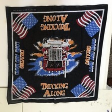 Vintage Cotton Trucking Driving Along Bandana 21  Mid Century