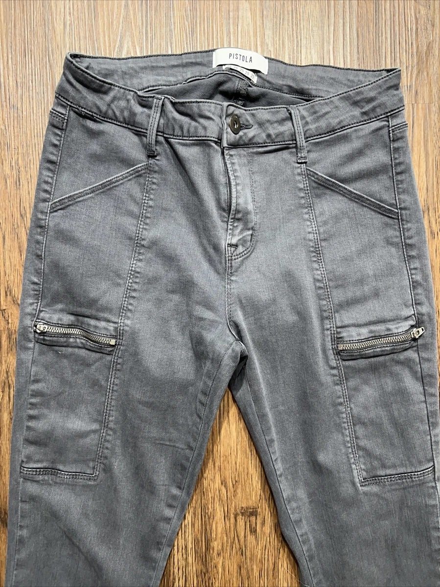 Pistola Womens 29 Topanga Cargo Zipper Detail Skinny Pant