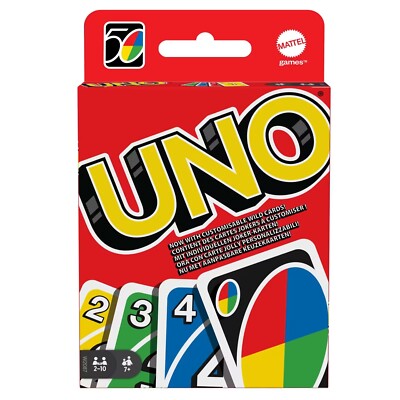 UNO Mattel Games Kartenspiel 2-10 Spieler ab 7 Jahre Gesellschaftsspiel