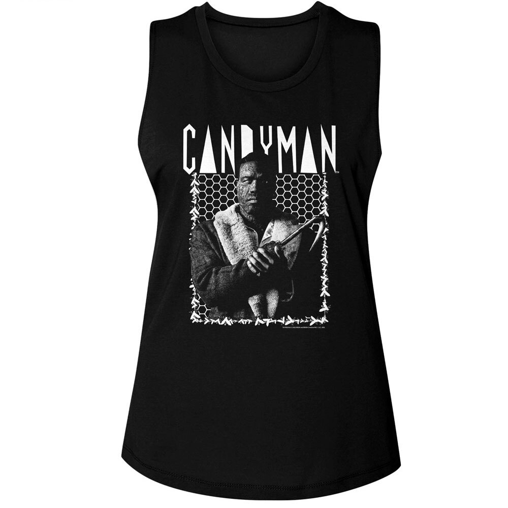 Candyman Scary Horror Movie Black White Bee Border Women's