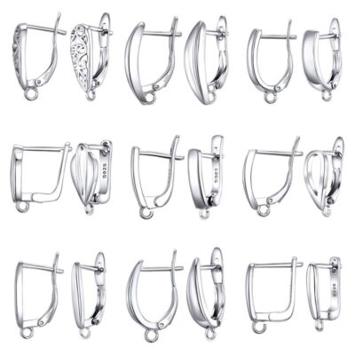 925 Sterling Silver Ear Hooks Earring Clasp Hook Earrings Jewelry