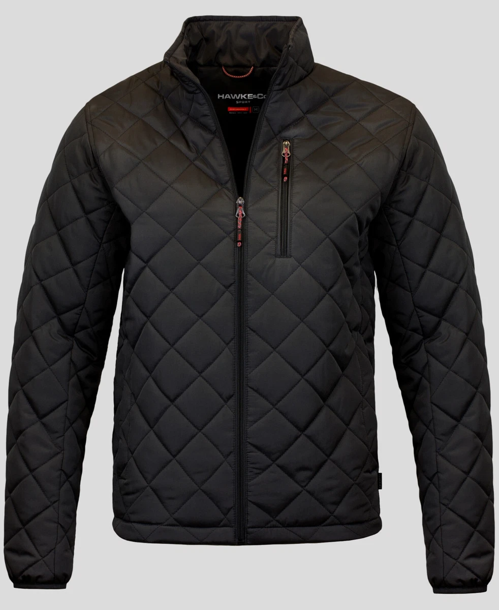 Diamond quilted full zip clearance jacket