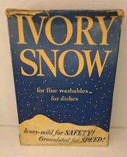 Vintage IVORY SNOW Detergent Box