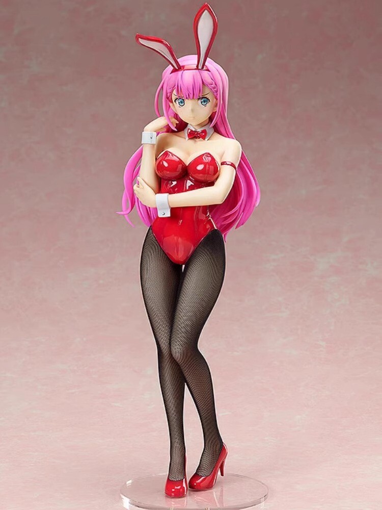 Anime We Never Learn Kirisu Mafuyu Red Bunny 1/4 PVC Figura Juguete Niña Estatua 42CM