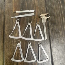 Dental Lab Calipers, Measuring Instruments 3 Iwanson 2Bard-Parker Knife Handles