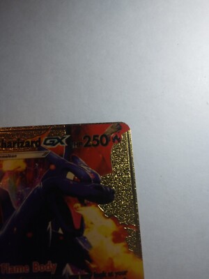 Shining Charizard ホロカード Pokemon Shining Charizard GX Textured Gold Foil Card 2019