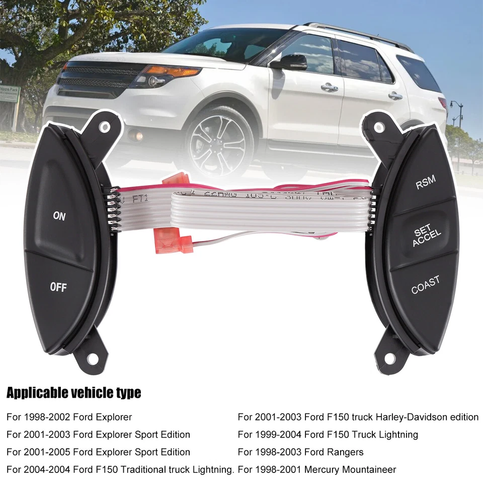 Interruptor de control de crucero del volante para Ford Explorer Sport Trac Ranger 1998-05 Foto 3 de 4