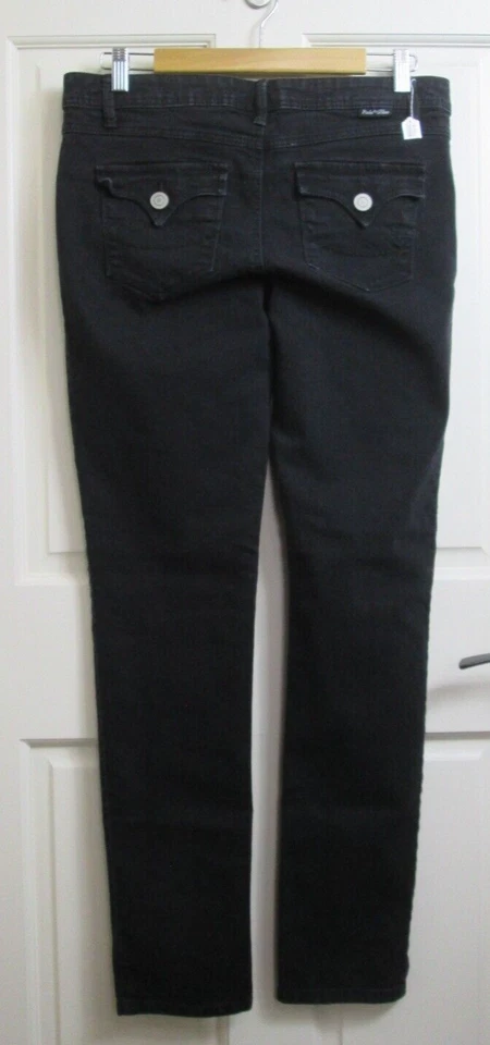Fade to Blue Black Skinny Jeans Womens Size 10 32x31 Stretch 83-27946 - Image 4 of 4