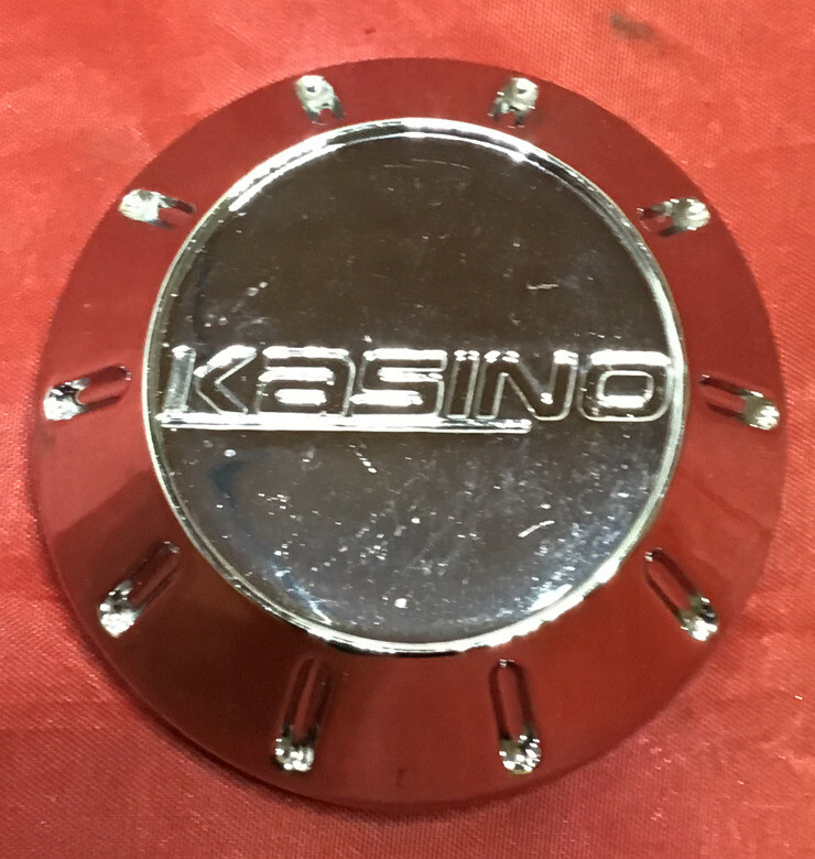 ONE NEW CHROME KASINO ALLOYS PD-CAP71-P1035 CUSTOM WHEELS RIM CENTER CAP 10913-image