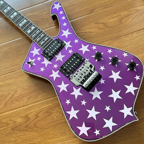 Iceman Purple and White Star E-Gitarre 6-saitig FR-Steg AUF LAGER