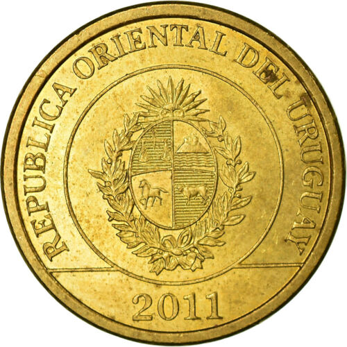 [#709621] Monnaie, Uruguay, Un Peso Uruguayo, 2011, TTB, Brass plated steel, KM: - Photo 1/2