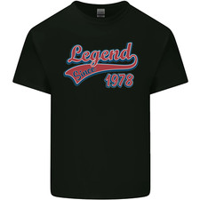 Legend Since 48th Birthday 1978 Mens Cotton T-Shirt Tee Top
