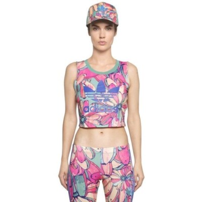 Adidas Originals x Farm Rio Banana t-shirt UK 18 US L BNWT