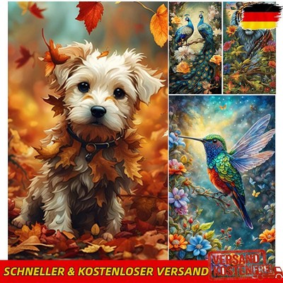 Paint By Numbers Kit On Canvas DIY Animal Series Oil Art Home Wall Decor40x50cm
