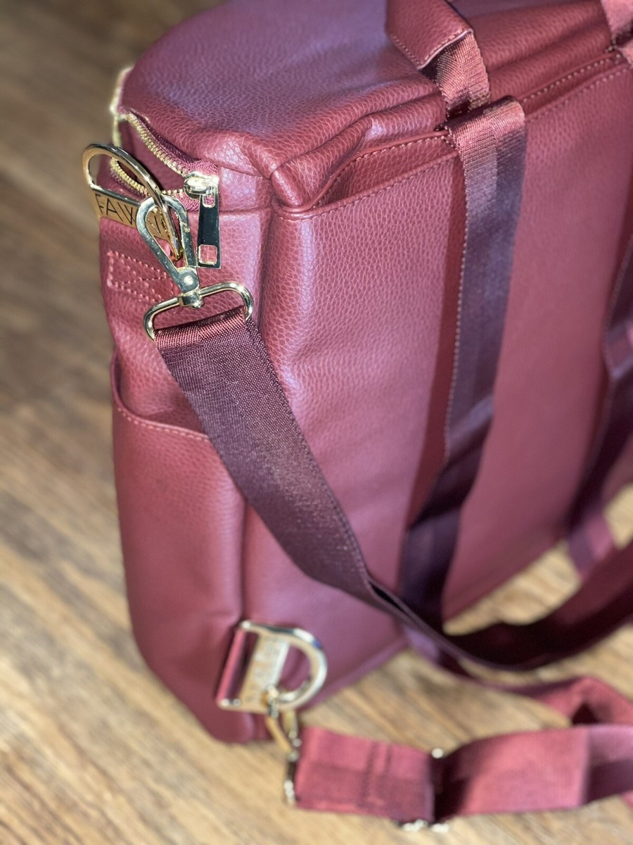 Fawn Design Burgundy Backpack Fawn Design Diaper Bag and Backpack Color: Burgundy | eBay main image 3