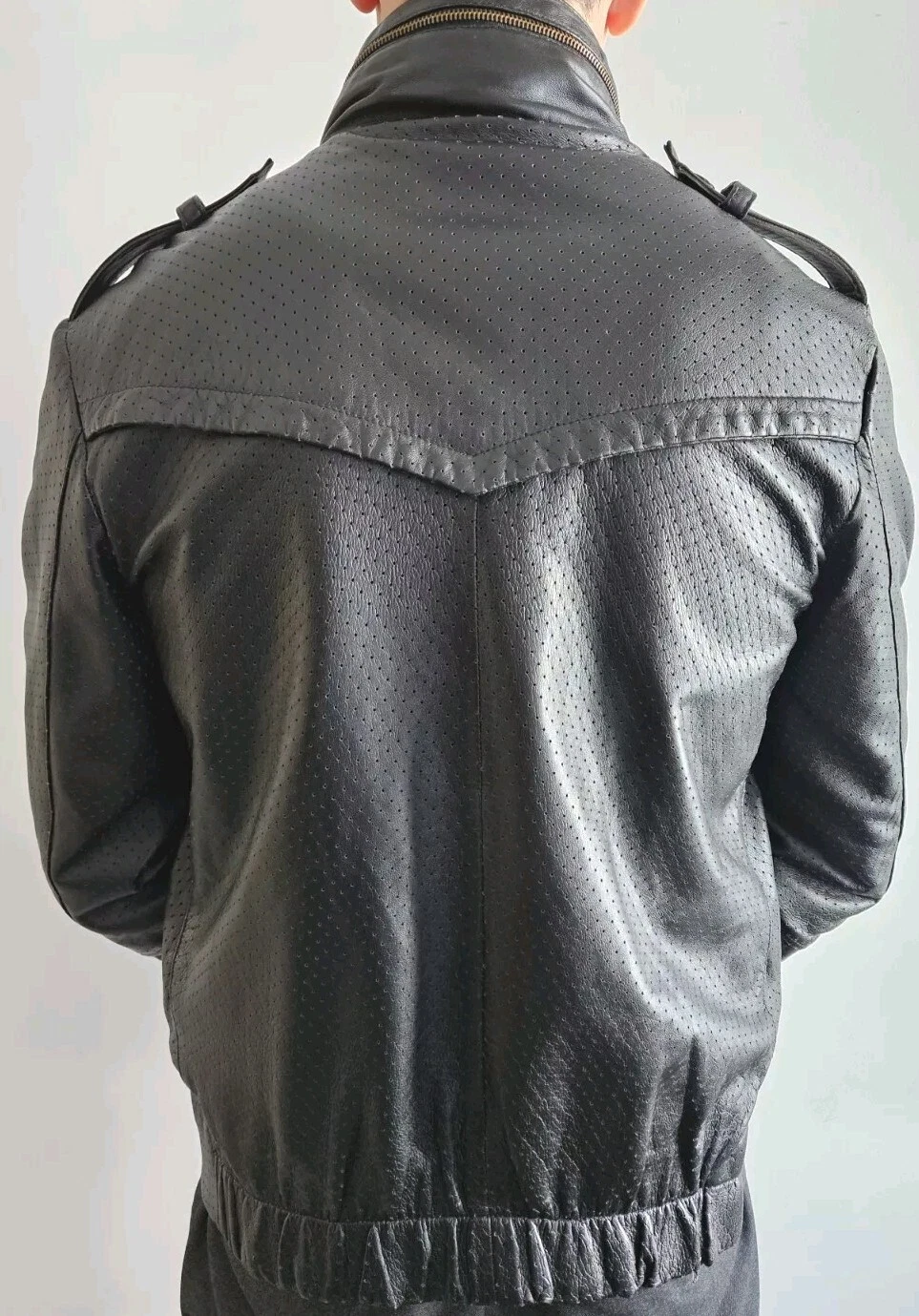 Men Leather Jacket Plain Jane Homme Italy Coat Bon Vivant Spring Clothes  image 2