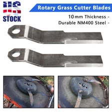 10mm AR400 Steel For Mower King Brush Hog Skidsteer Rotary Grass Cutter Blade US