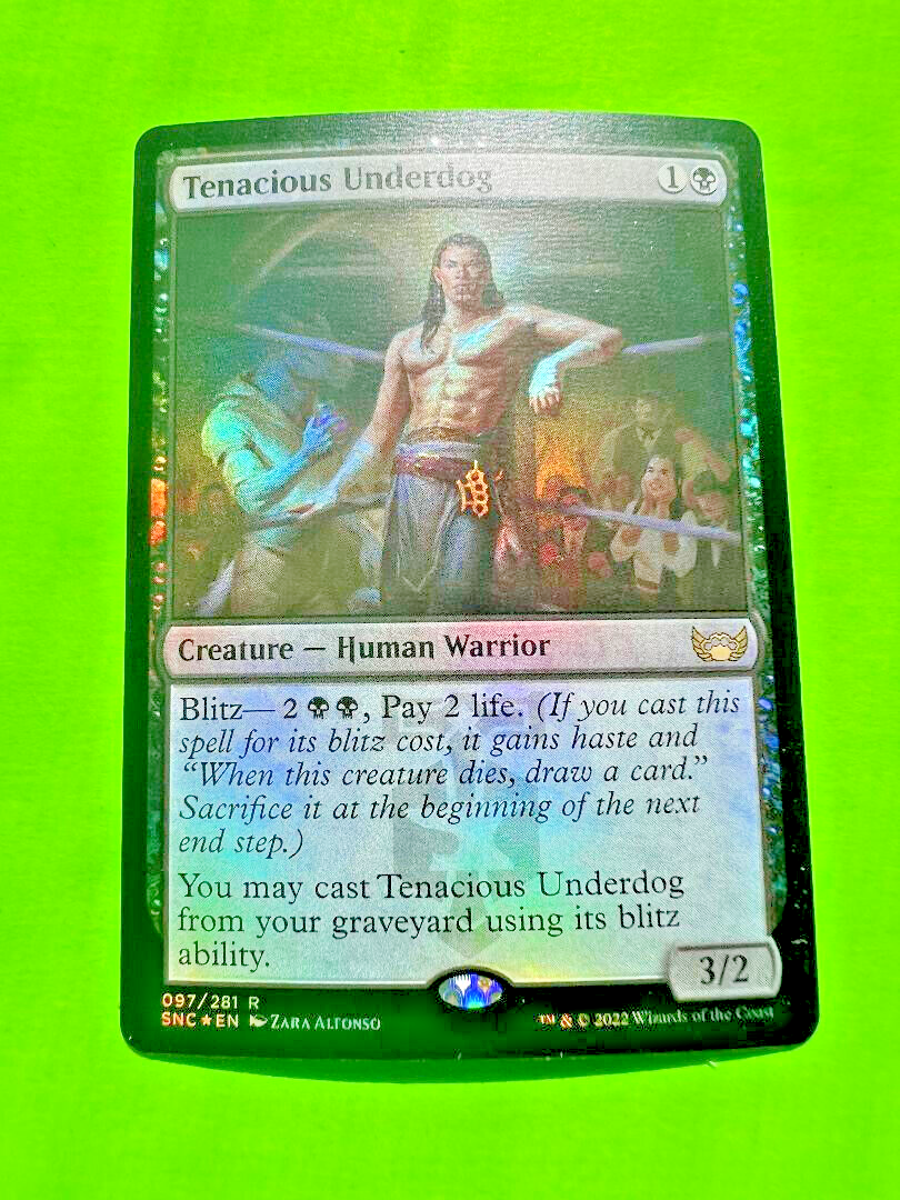 MTG Streets of New Capenna - Tenacious Underdog - Rare Foil | eBay