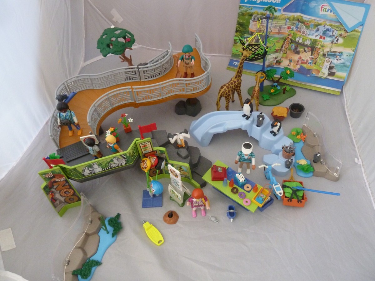 Playmobil 70341 Large City Zoo Playset with Animals, Enclosures