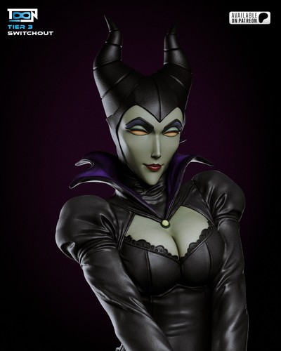 Maleficent Statue 3D Printed Kit Unpainted/Unassembled - Picture 10 of 14