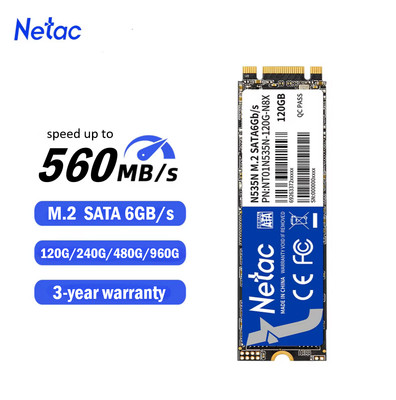 Netac M.2 SATA SSD 960GB 480GB 240GB Internal Solid State Drive 560MB/s