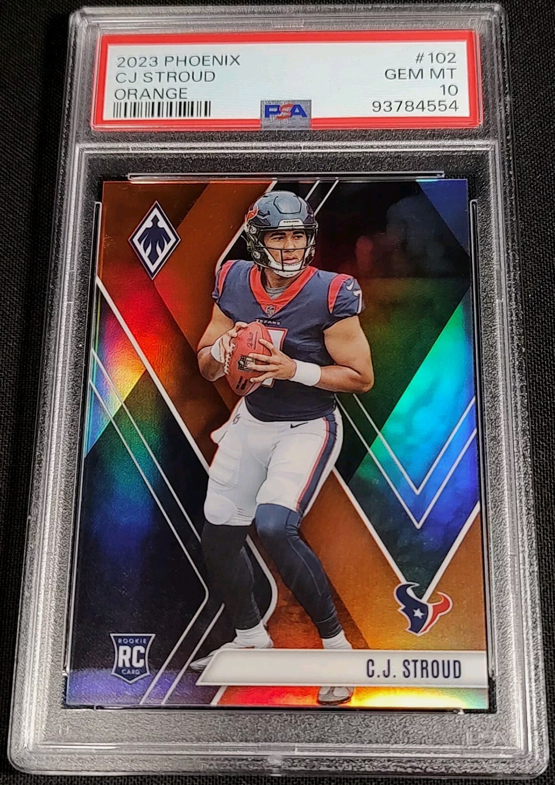 PSA 10 RC #'d /99 C.J. STROUD 🚨SSP ORANGE ⚡TRUE ROOKIE #102 2023 Panini Phoenix