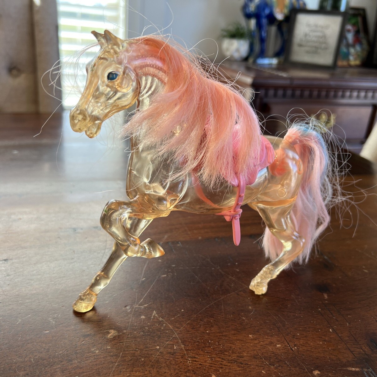 Vintage 1980's She-Ra Crystal Swift Wind Transparent Pink Vintage 1980's She-Ra Crystal Swift Wind Transparent Pink