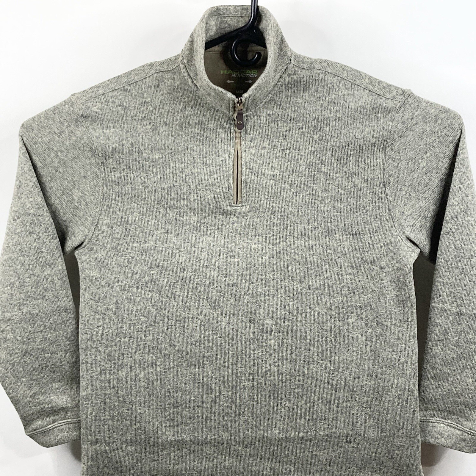 Zip Gray Sweater Natural Stretch Mens 
