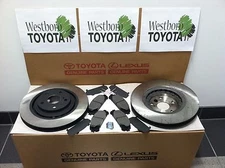 Toyota Sienna 2011-2020 New Genuine Front Brake Rotors & TCMC Pads & Shims