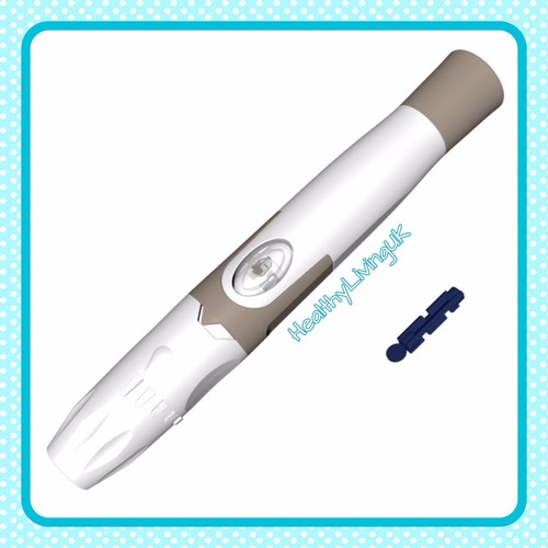 GlucoRx Stechhilfe + 10 GRATIS LANZETTEN - für GlucoRx Meter - Neu - UVP 39,99£ - Bild 1 von 2