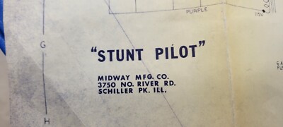 ORIGINAL MIDWAY STUNT PILOT ARCADE GAME SCHEMATICS | eBay
