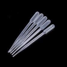 1/2/3/5/10ml Disposable Plastic Eye Dropper Set Transfer Lab Graduated Pipettes