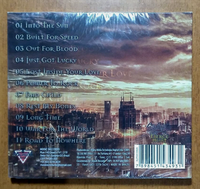 Fierce Heart – War For The World Official Brazilian Version RARE