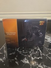 Three Channels 4K Dash Cam Front and Rear Camera 32 Gig New In Box Sealed