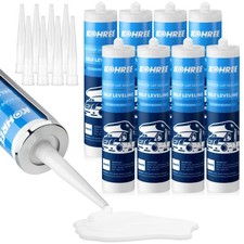 Kohree RV Roof Sealant 8 Pack, Self-Leveling Lap White 12pack, white