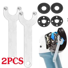 2X 5/8"-11 Flange Lock Nut Angle Wrench Spanner for Makita for Milwaukee Grinder