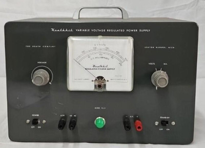 Vintage Heathkit Model PS-3 Variable Voltage Regulated Power Supply Bench Tested