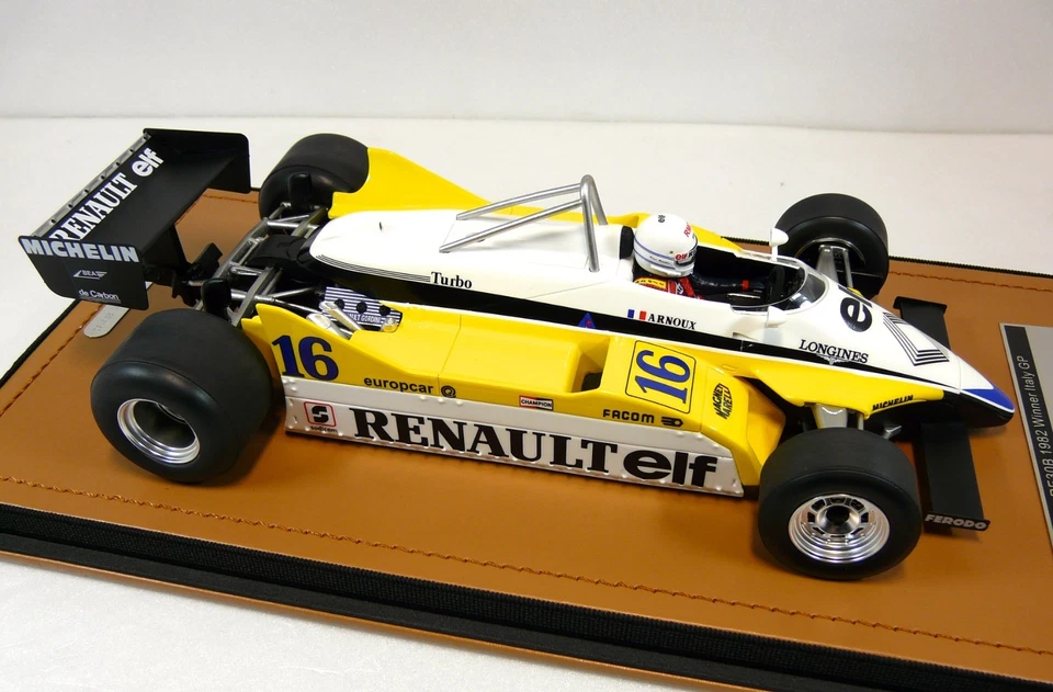 RENAULT RE30B F1 Italy GP 1982 Arnoux WINNER Plexi display LTD TECNOMODEL 1:18 - Immagine 4 di 4